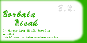 borbala misak business card